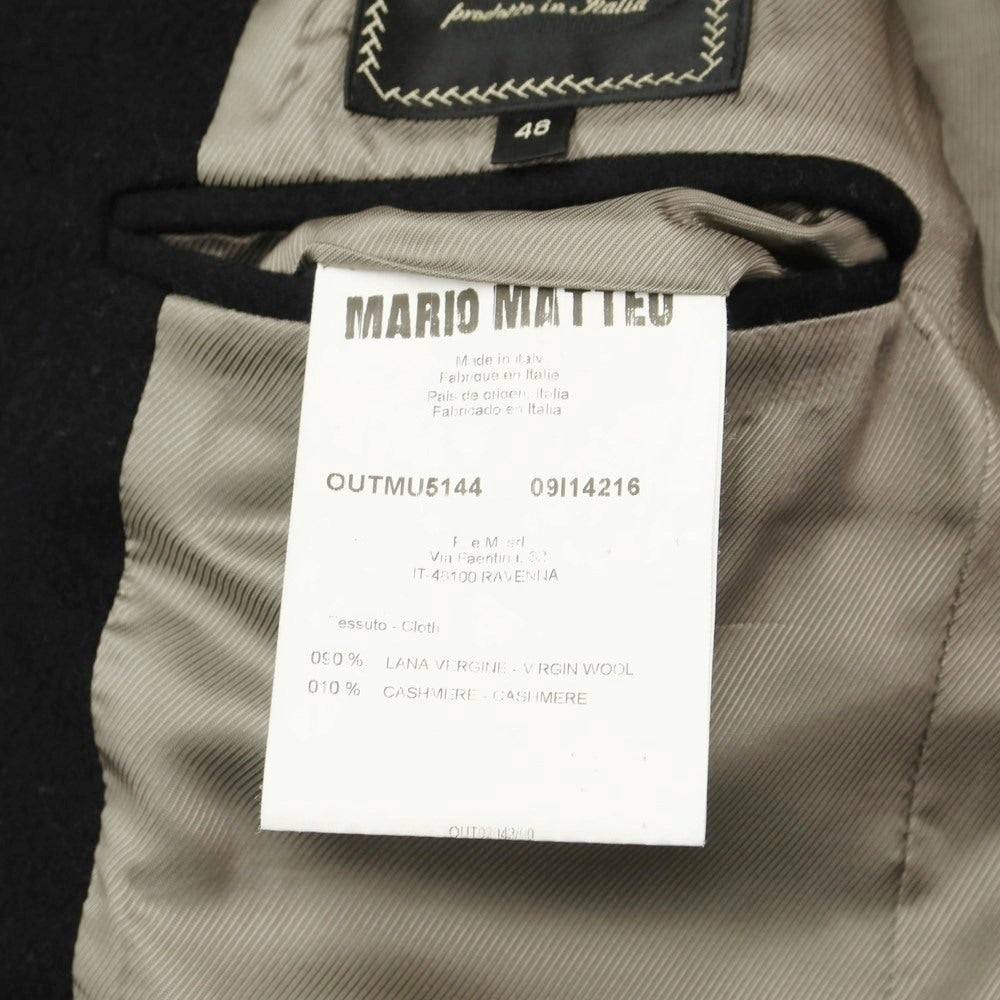 [Used] MARIO MATTEO wool cashmere tailored jacket, black [size 48] [BLK] [A/W] [Condition rank C] [Men&