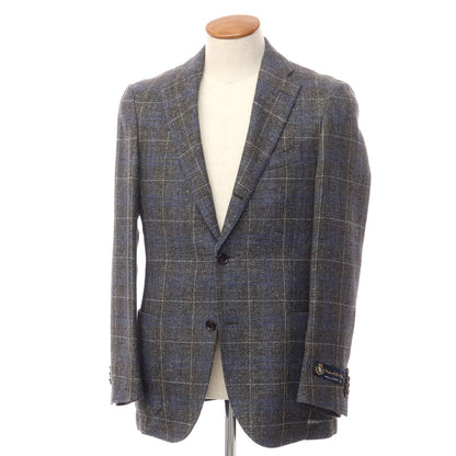 [Used] ONLY Wool Linen Check 2B Tailored Jacket Gray x Blue [Size 38] [GRY] [S/S] [Condition Rank A] [Men&