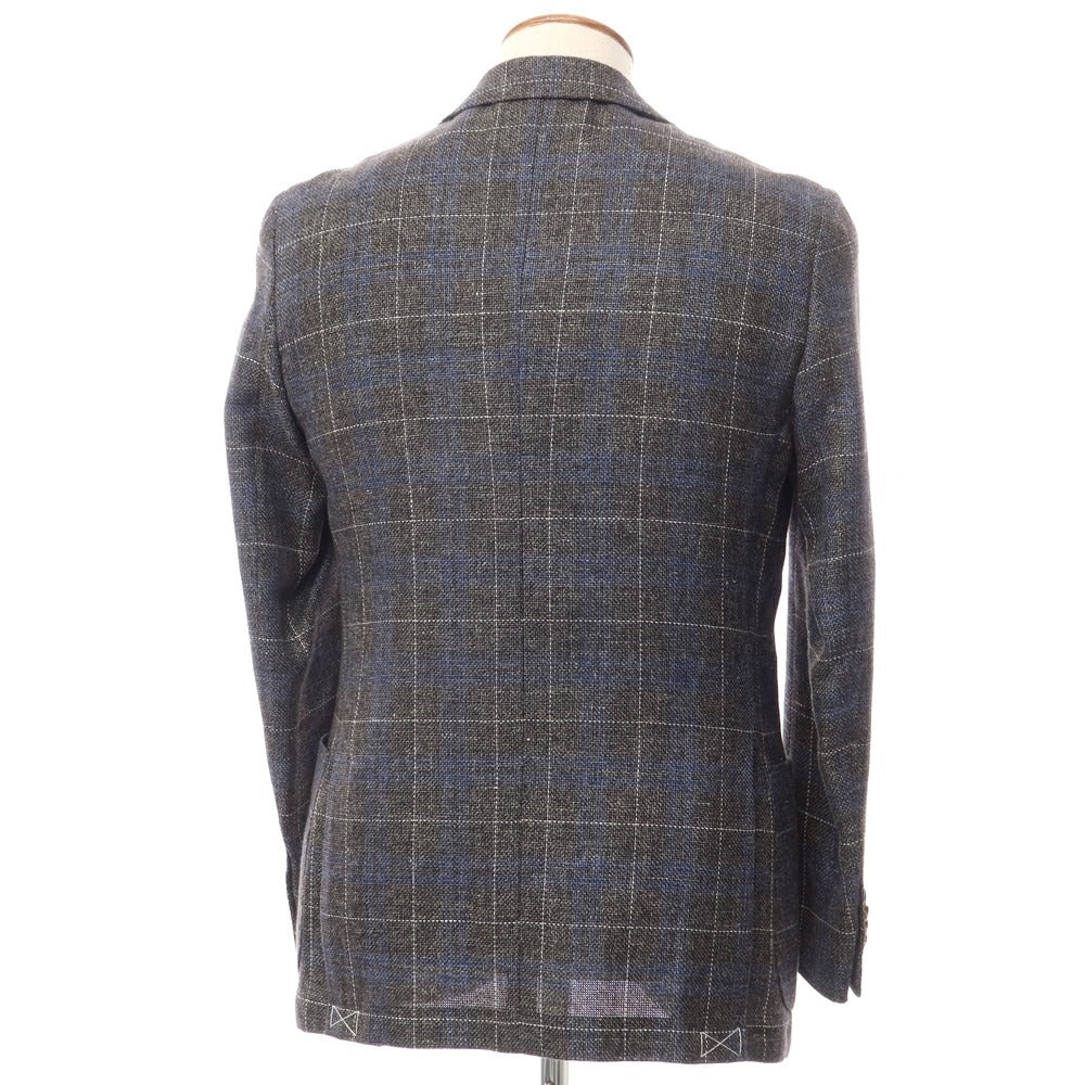 [Used] ONLY Wool Linen Check 2B Tailored Jacket Gray x Blue [Size 38] [GRY] [S/S] [Condition Rank A] [Men&