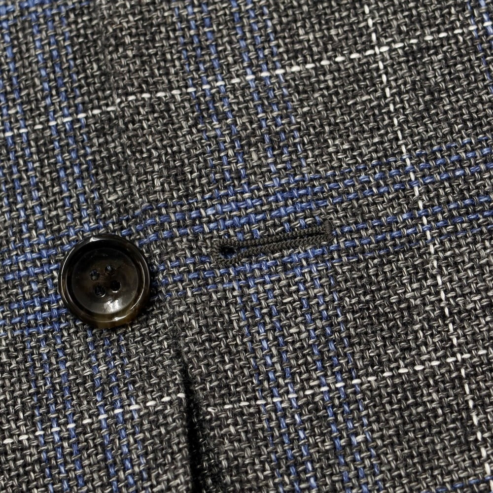 [Used] ONLY Wool Linen Check 2B Tailored Jacket Gray x Blue [Size 38] [GRY] [S/S] [Condition Rank A] [Men&