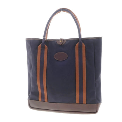 [Used] Paul Stuart PAUL STUART Rubberized Canvas Tote Bag Navy x Brown [W35.5xH38xD10] [NVY] [S/S/A/W] [Condition Rank A] [Men&