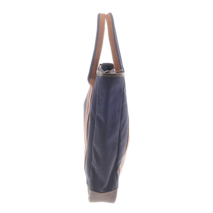 [Used] Paul Stuart PAUL STUART Rubberized Canvas Tote Bag Navy x Brown [W35.5xH38xD10] [NVY] [S/S/A/W] [Condition Rank A] [Men&