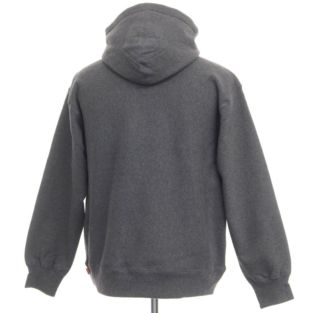 [Used] [Unused] Supreme 2021 Autumn/Winter Small Box Hooded Sweatshirt, Fleece-lined Sweatshirt, Pullover Hoodie, Dark Gray [Size M] [GRY] [A/W] [Condition Rank S] [Men&