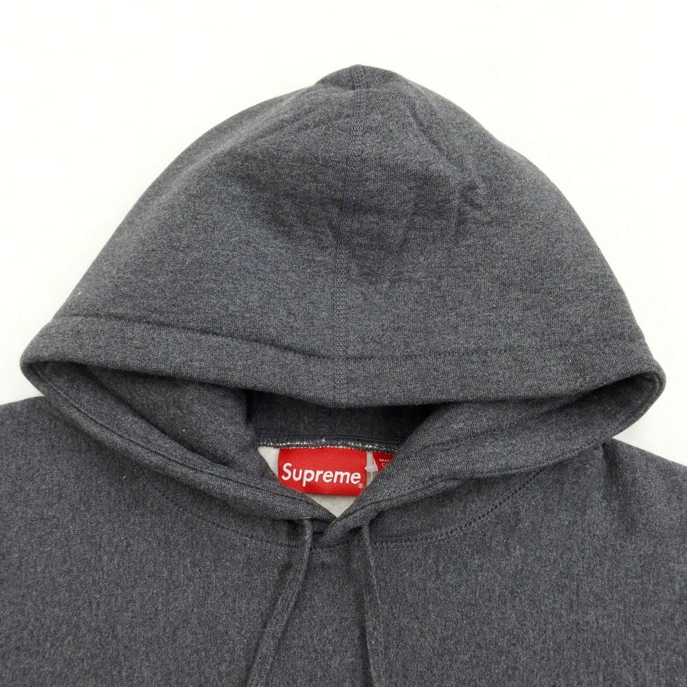 [Used] [Unused] Supreme 2021 Autumn/Winter Small Box Hooded Sweatshirt, Fleece-lined Sweatshirt, Pullover Hoodie, Dark Gray [Size M] [GRY] [A/W] [Condition Rank S] [Men&