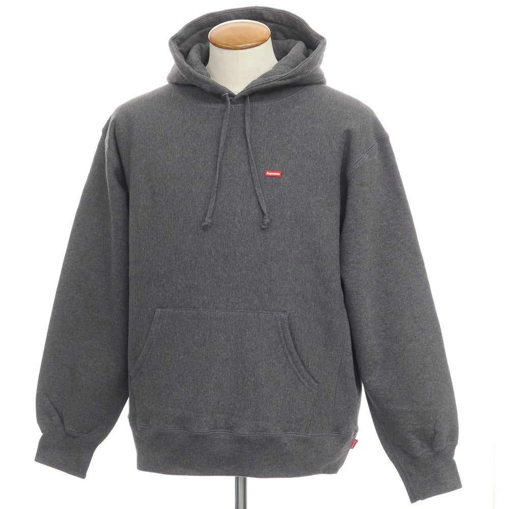 [Used] [Unused] Supreme 2021 Autumn/Winter Small Box Hooded Sweatshirt, Fleece-lined Sweatshirt, Pullover Hoodie, Dark Gray [Size M] [GRY] [A/W] [Condition Rank S] [Men&