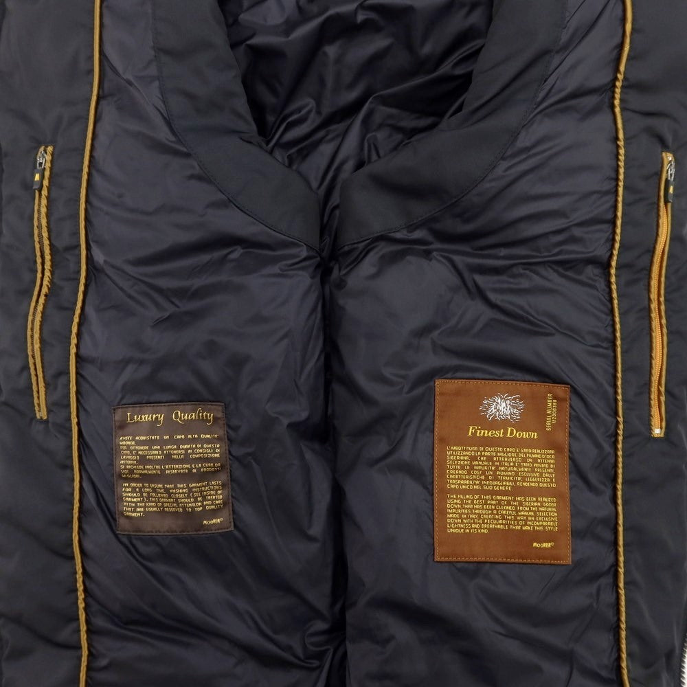 [Used] MOORER FAYER polyester down vest, dark navy [size 44] [NVY] [A/W] [Condition rank B] ​​[Men&