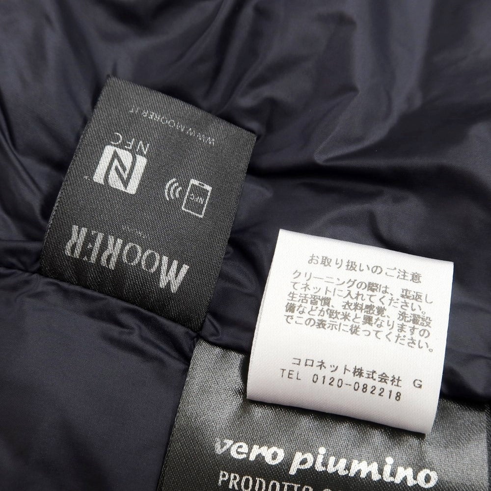 [Used] MOORER FAYER polyester down vest, dark navy [size 44] [NVY] [A/W] [Condition rank B] ​​[Men&