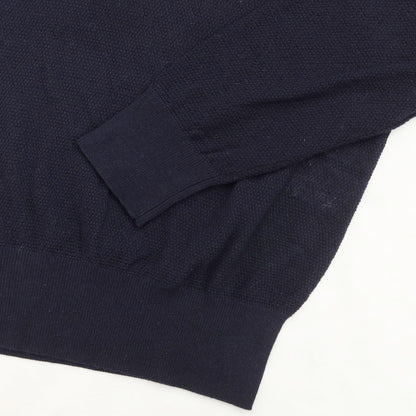 [Used] THE SUIT COMPANY Acrylic Cotton Long Sleeve Polo Knit Dark Navy [Size S] [NVY] [S/S] [Condition Rank B] [Men&