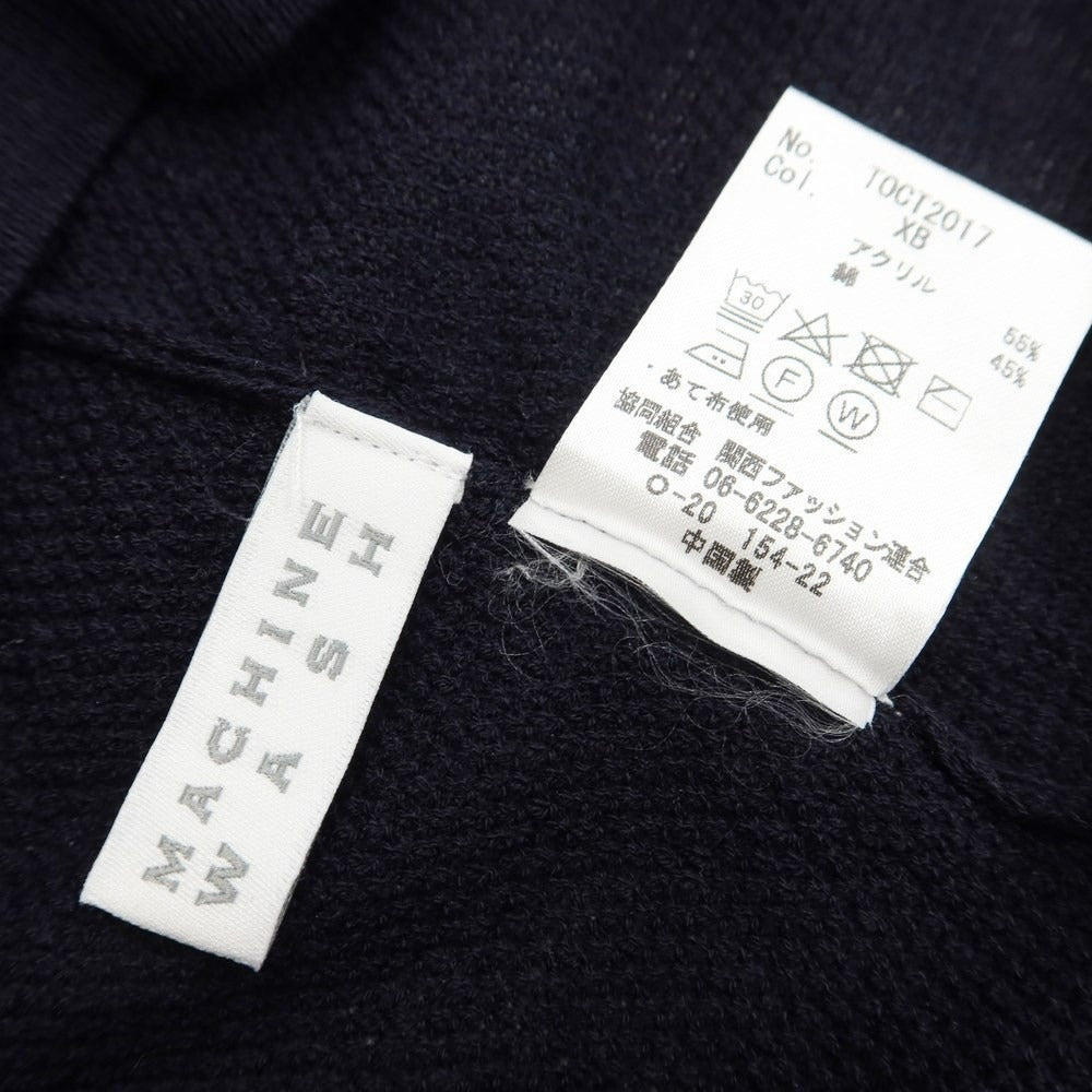 [Used] THE SUIT COMPANY Acrylic Cotton Long Sleeve Polo Knit Dark Navy [Size S] [NVY] [S/S] [Condition Rank B] [Men&