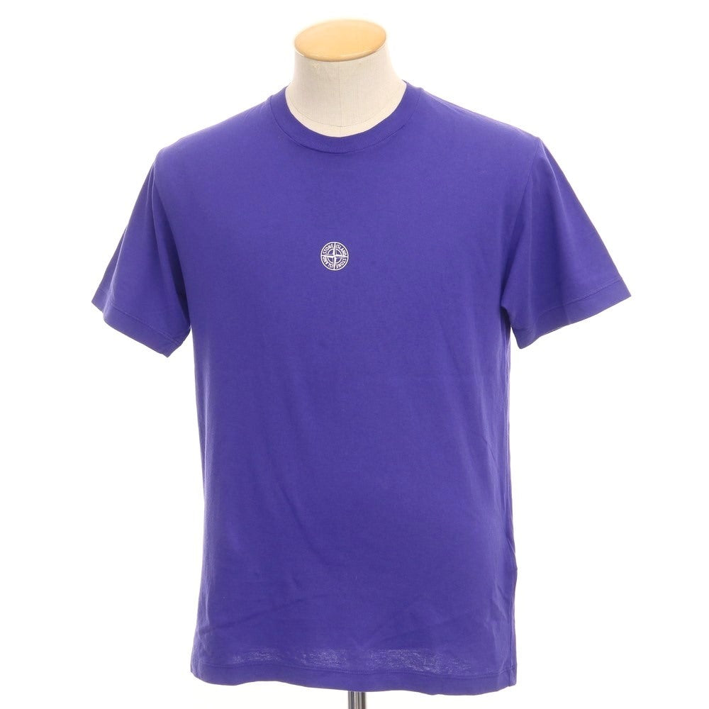 [Used] STONE ISLAND Cotton Short Sleeve Crew Neck T-Shirt Purple [Size S] [PUP] [S/S] [Condition Rank B] ​​[Men&