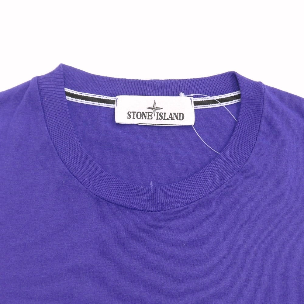[Used] STONE ISLAND Cotton Short Sleeve Crew Neck T-Shirt Purple [Size S] [PUP] [S/S] [Condition Rank B] ​​[Men&