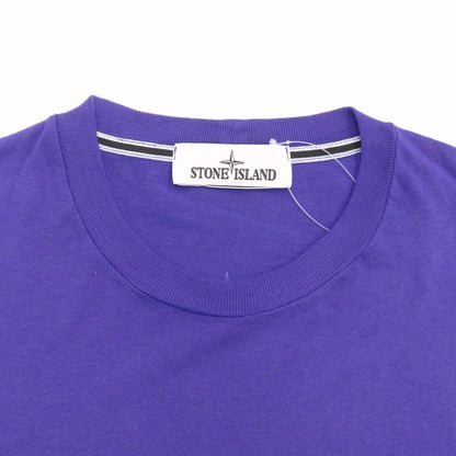 [Used] STONE ISLAND Cotton Short Sleeve Crew Neck T-Shirt Purple [Size S] [PUP] [S/S] [Condition Rank B] ​​[Men&