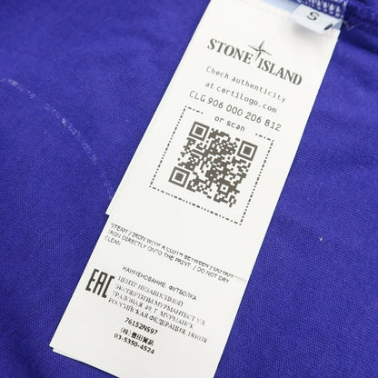 [Used] STONE ISLAND Cotton Short Sleeve Crew Neck T-Shirt Purple [Size S] [PUP] [S/S] [Condition Rank B] ​​[Men&