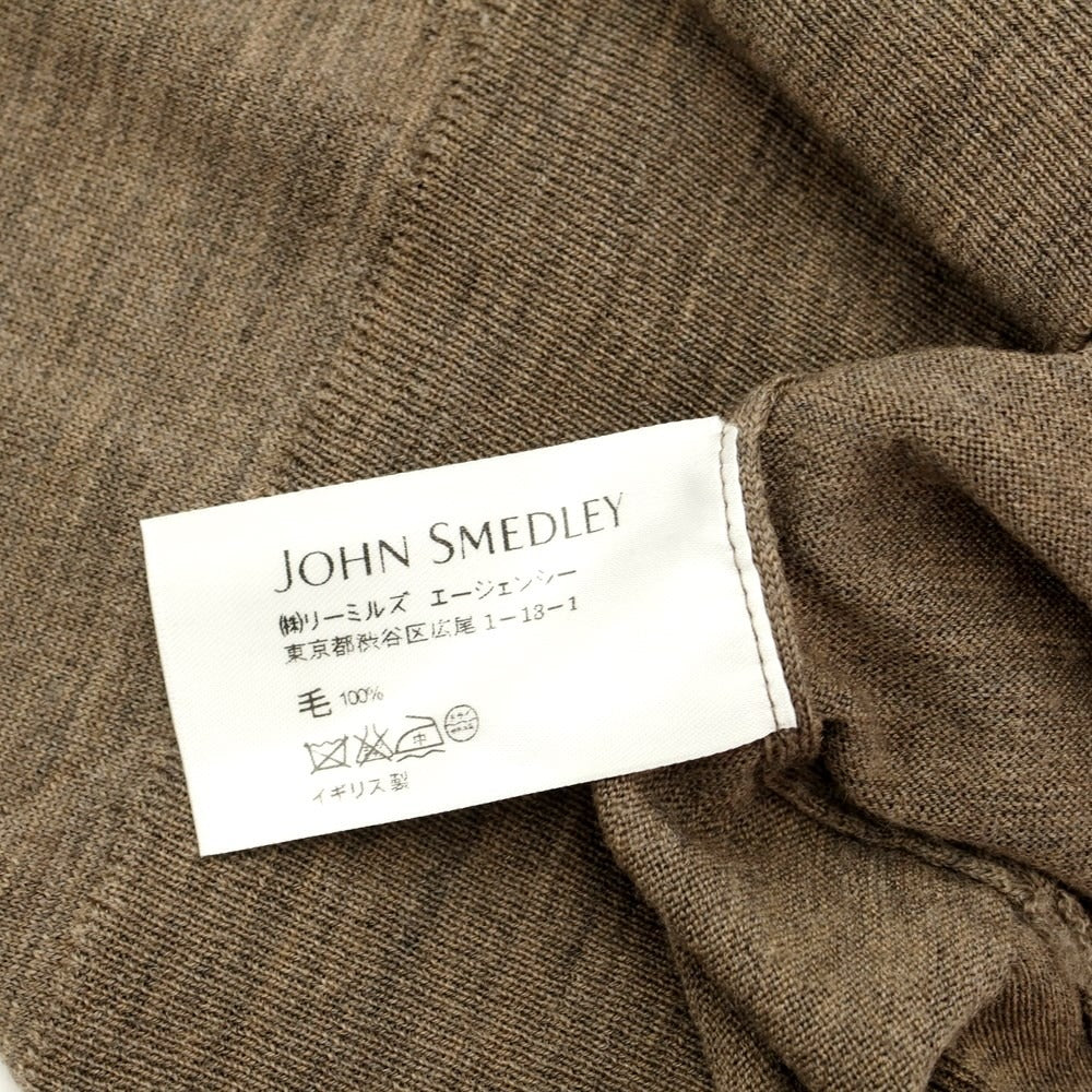 [Used] John Smedley Wool V-neck pullover knit Ash brown [Size S] [BRW] [A/W] [Condition rank B] ​​[Men&