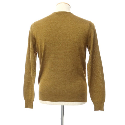 [Used] TOMORROWLAND Silk V-neck pullover knit Yellow ocher [Size M] [BRW] [S/S] [Condition Rank B] ​​[Men&