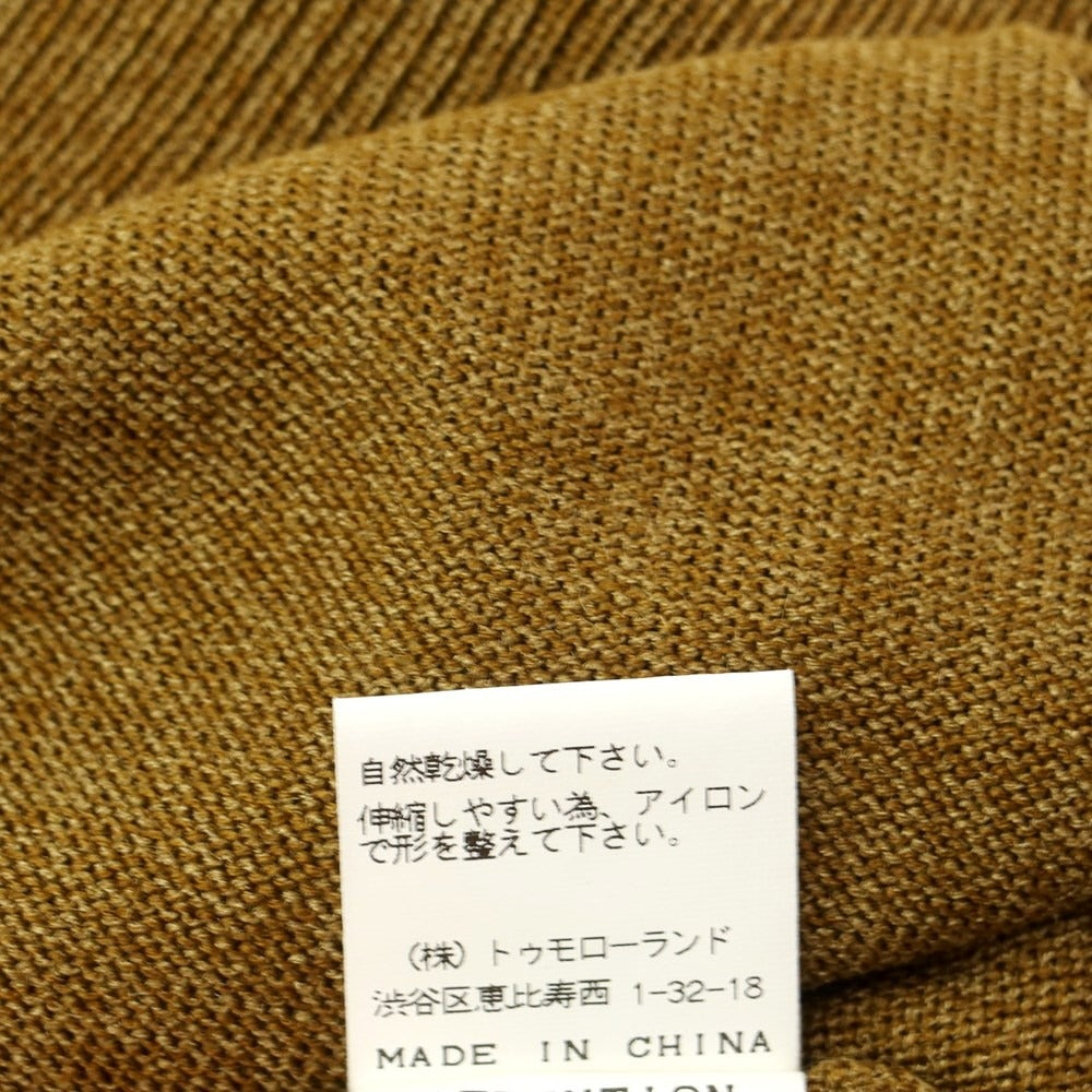 [Used] TOMORROWLAND Silk V-neck pullover knit Yellow ocher [Size M] [BRW] [S/S] [Condition Rank B] ​​[Men&