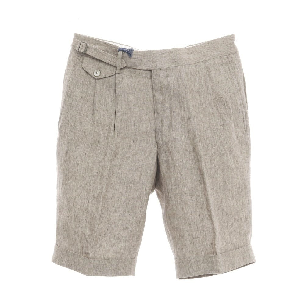 【中古】ジェルマーノ GERMANO Trendy リネン ショートパンツ グレージュ系【サイズ46】【BEI】【S/S】【状態ランクA】【メンズ】【769078】