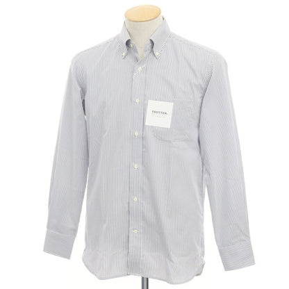 [Used] [Unused] Mackintosh Philosophy TROTTER Cotton Polyester Button-down Shirt White x Navy [Size 38] [WHT] [S/S/A/W] [Condition Rank S] [Men&