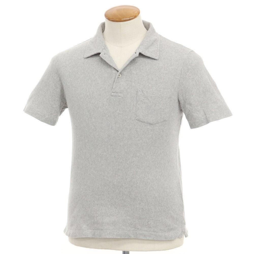 [Used] Sunspel Cotton short sleeve polo shirt, grey [Size M] [GRY] [S/S] [Condition C] [Men&