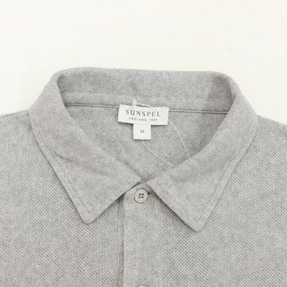 [Used] Sunspel Cotton short sleeve polo shirt, grey [Size M] [GRY] [S/S] [Condition C] [Men&