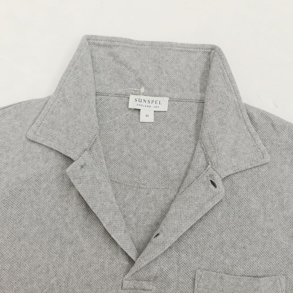 [Used] Sunspel Cotton short sleeve polo shirt, grey [Size M] [GRY] [S/S] [Condition C] [Men&