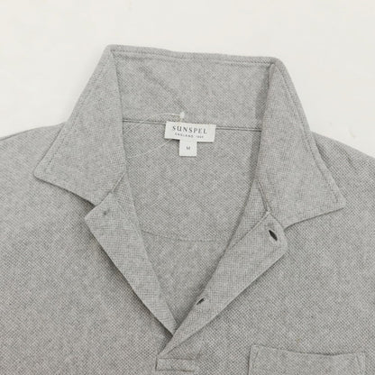 [Used] Sunspel Cotton short sleeve polo shirt, grey [Size M] [GRY] [S/S] [Condition C] [Men&
