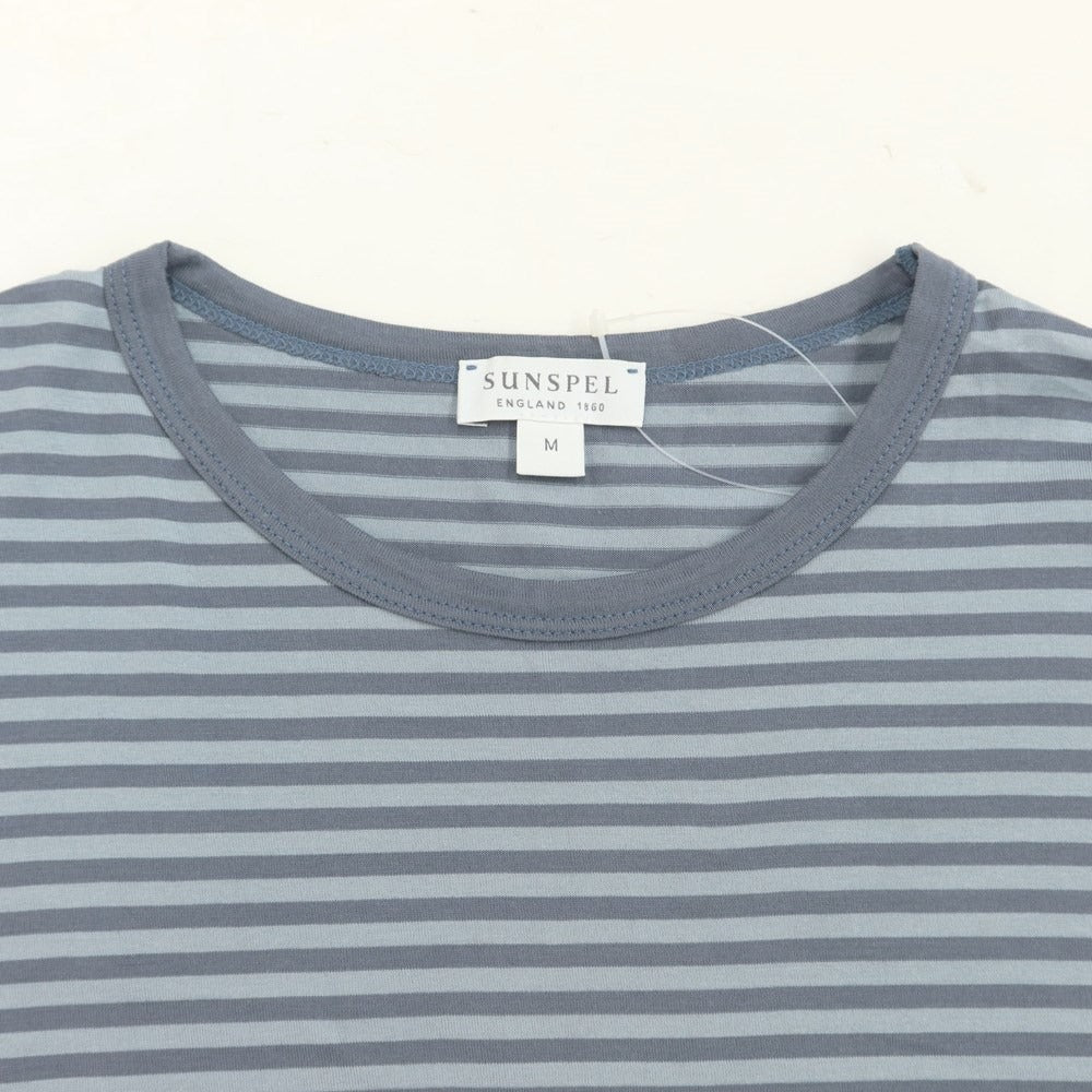 [Used] SUNSPEL Cotton Short Sleeve Crew Neck T-Shirt Light Dull Blue x Gray [Size M] [BLU] [S/S] [Condition Rank B] ​​[Men&