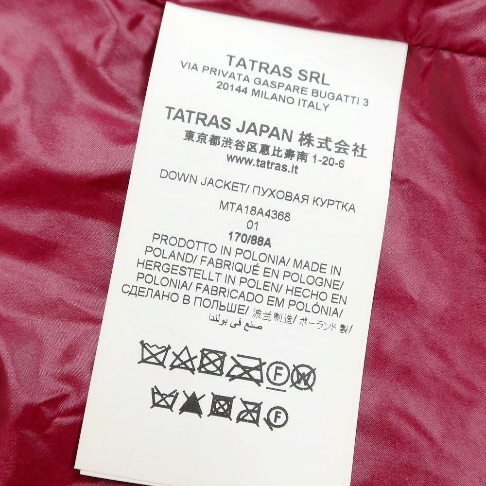 [Used] TATRAS nylon down jacket blouson wine red [Size 1] [RED] [A/W] [Condition Rank C] [Men&