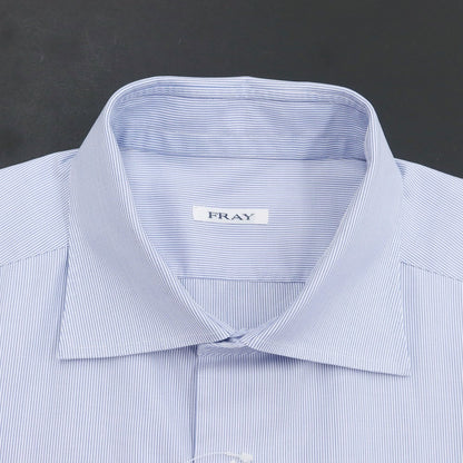 [Used] FRAY Cotton Stripe Wide Collar Dress Shirt Blue x White [Size 42] [BLU] [S/S/A/W] [Condition Rank B] ​​[Men&