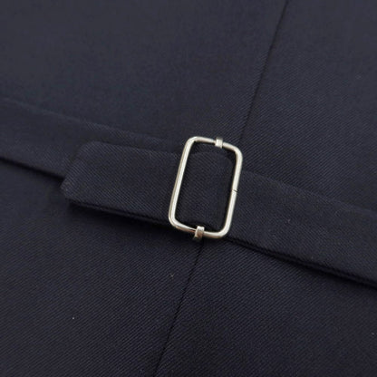 [New] SSEINSE polyester cotton striped gilet vest navy x brown [size 48] [NVY] [A/W] [Condition rank N] [Men&