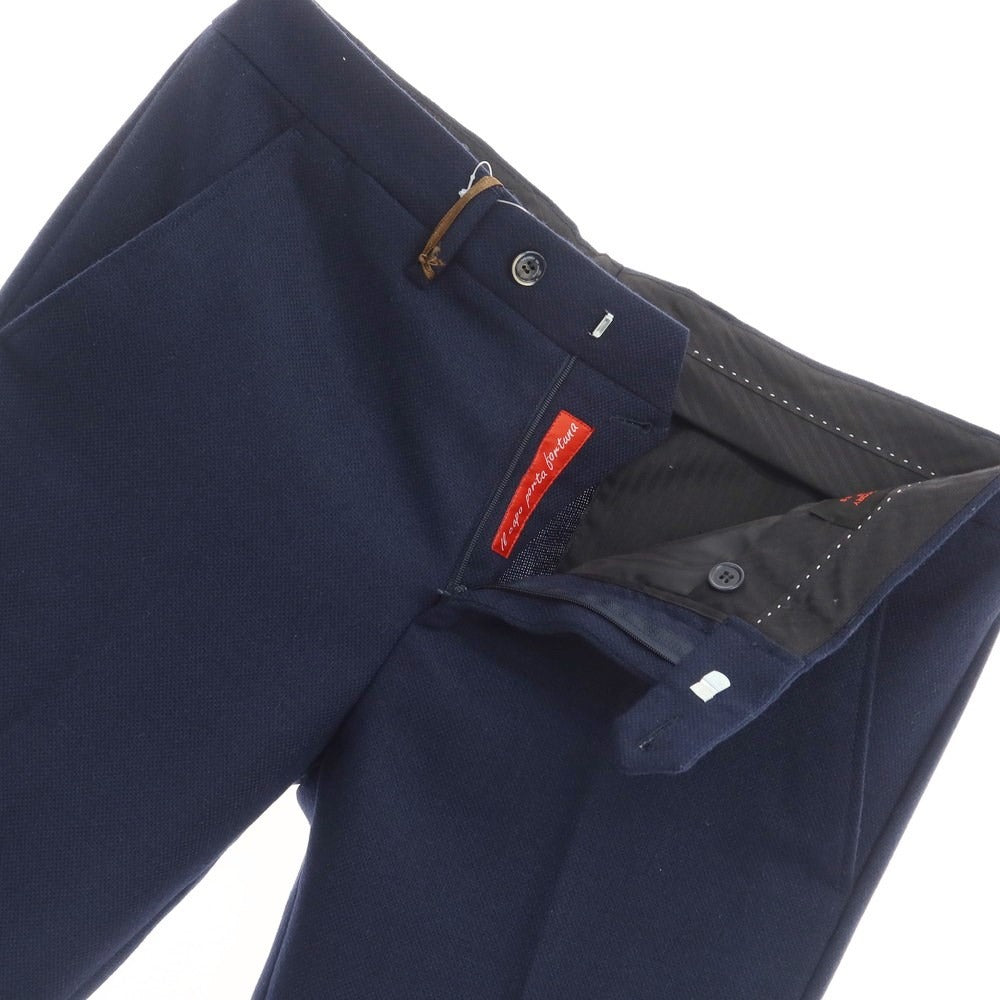 [New] KARL MOMMOO Wool Polyester Dress Slacks Pants Navy [Size 48] [NVY] [A/W] [Condition Rank N] [Men&