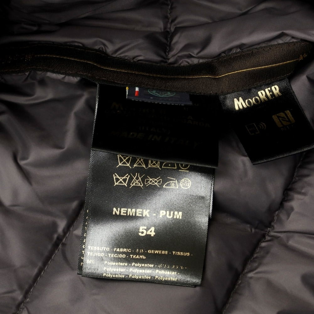 [Used] MOORER NEMEK polyester rayon down coat, charcoal gray [size 54] [GRY] [A/W] [Condition rank A] [Men&