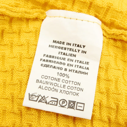 [Used] GRAN SASSO Cotton Short Sleeve Polo Knit Saffron Yellow [Size 54] [YEL] [S/S] [Condition Rank B] ​​[Men&