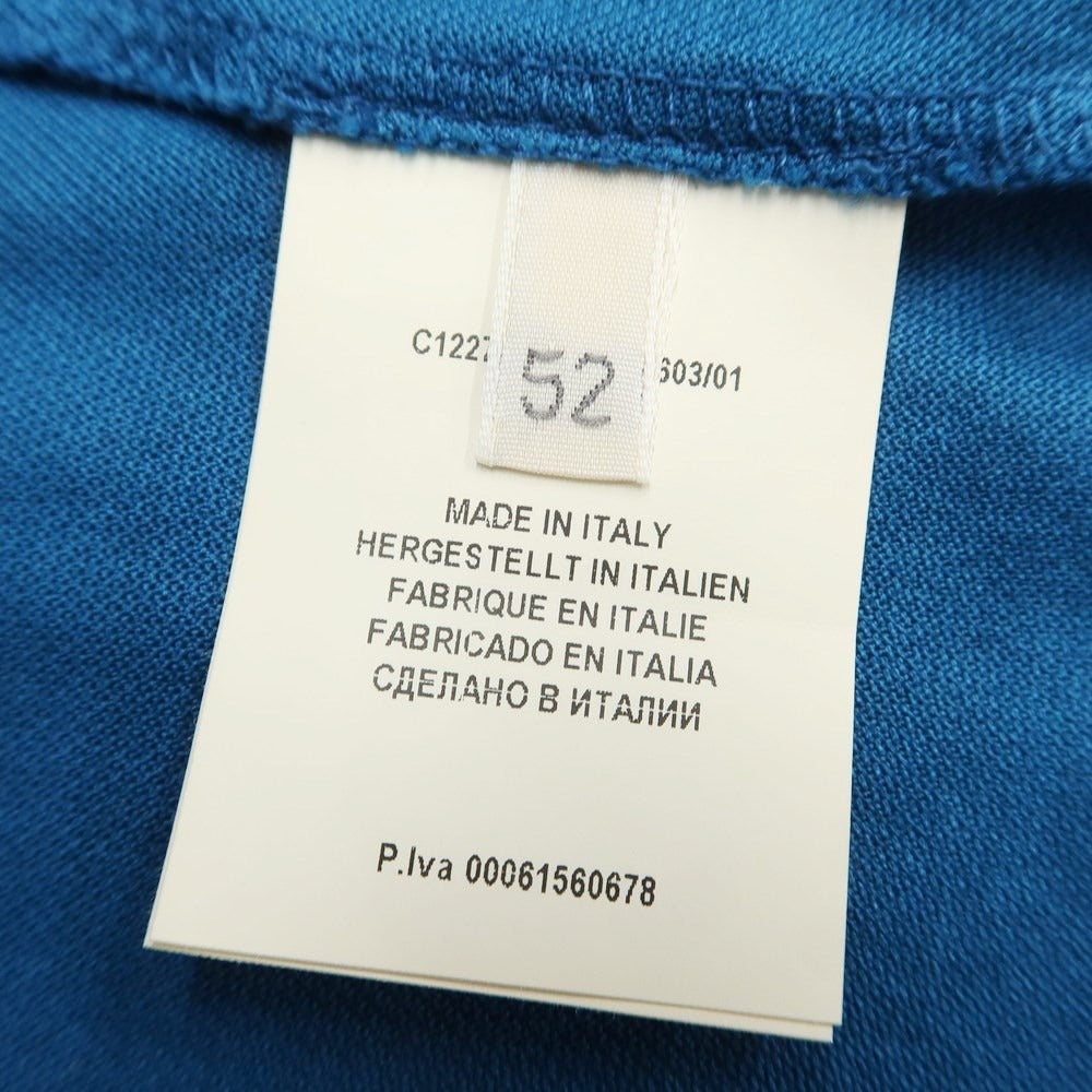 [Used] GRAN SASSO Cotton Short Sleeve Polo Shirt Peacock Blue [Size 52] [BLU] [S/S] [Condition Rank C] [Men&