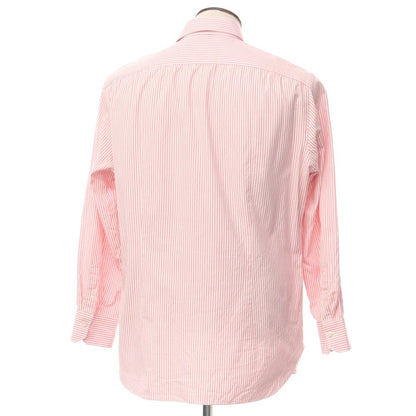 [Used] ISAIA Striped Wide Collar Dress Shirt Pink x White [Size 42] [PNK] [S/S/A/W] [Condition Rank C] [Men&