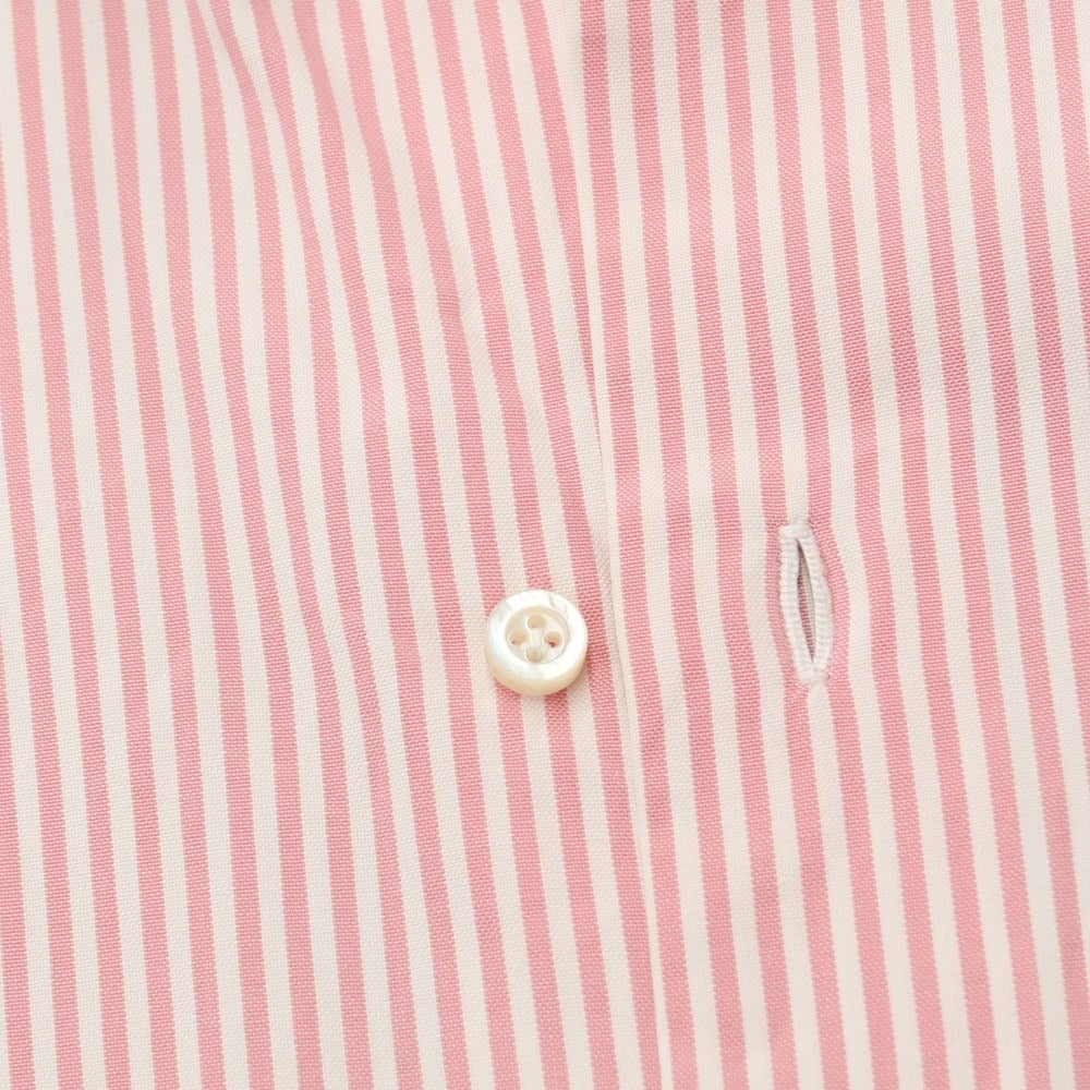 [Used] ISAIA Striped Wide Collar Dress Shirt Pink x White [Size 42] [PNK] [S/S/A/W] [Condition Rank C] [Men&