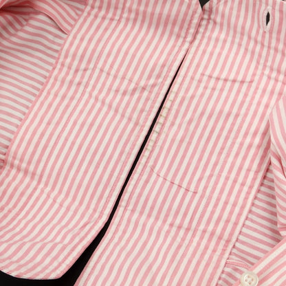 [Used] ISAIA Striped Wide Collar Dress Shirt Pink x White [Size 42] [PNK] [S/S/A/W] [Condition Rank C] [Men&