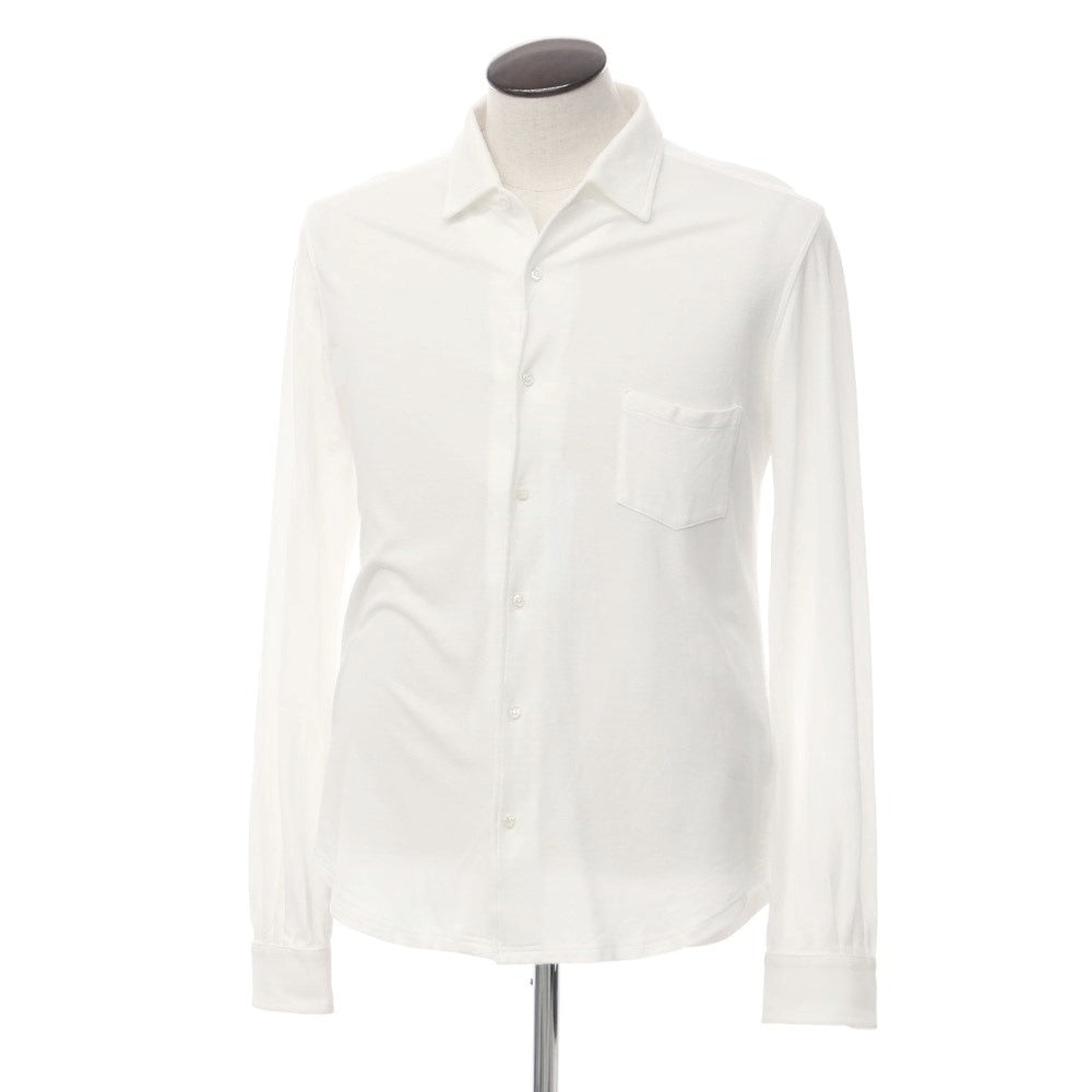 [Used] TIE YOUR TIE FEDELI Cotton Knit Shirt White [Size L] [WHT] [S/S/A/W] [Condition Rank C] [Men&