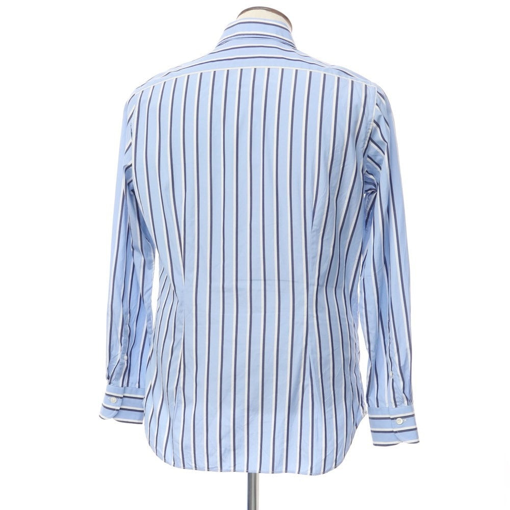 [Used] Bagutta Broad Cotton Striped Shirt Light Blue x White [Size 41] [BLU] [S/S/A/W] [Condition Rank C] [Men&
