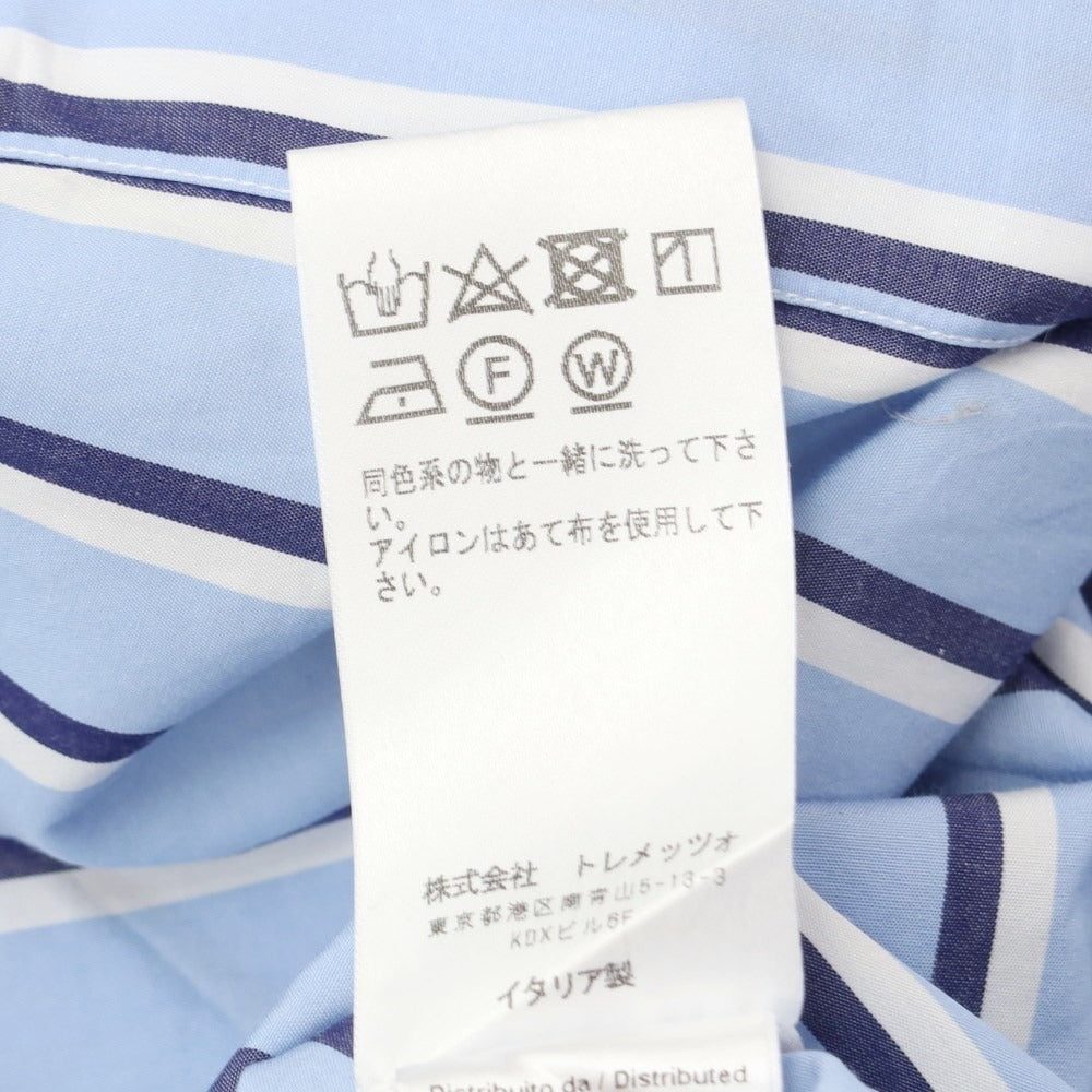 [Used] Bagutta Broad Cotton Striped Shirt Light Blue x White [Size 41] [BLU] [S/S/A/W] [Condition Rank C] [Men&