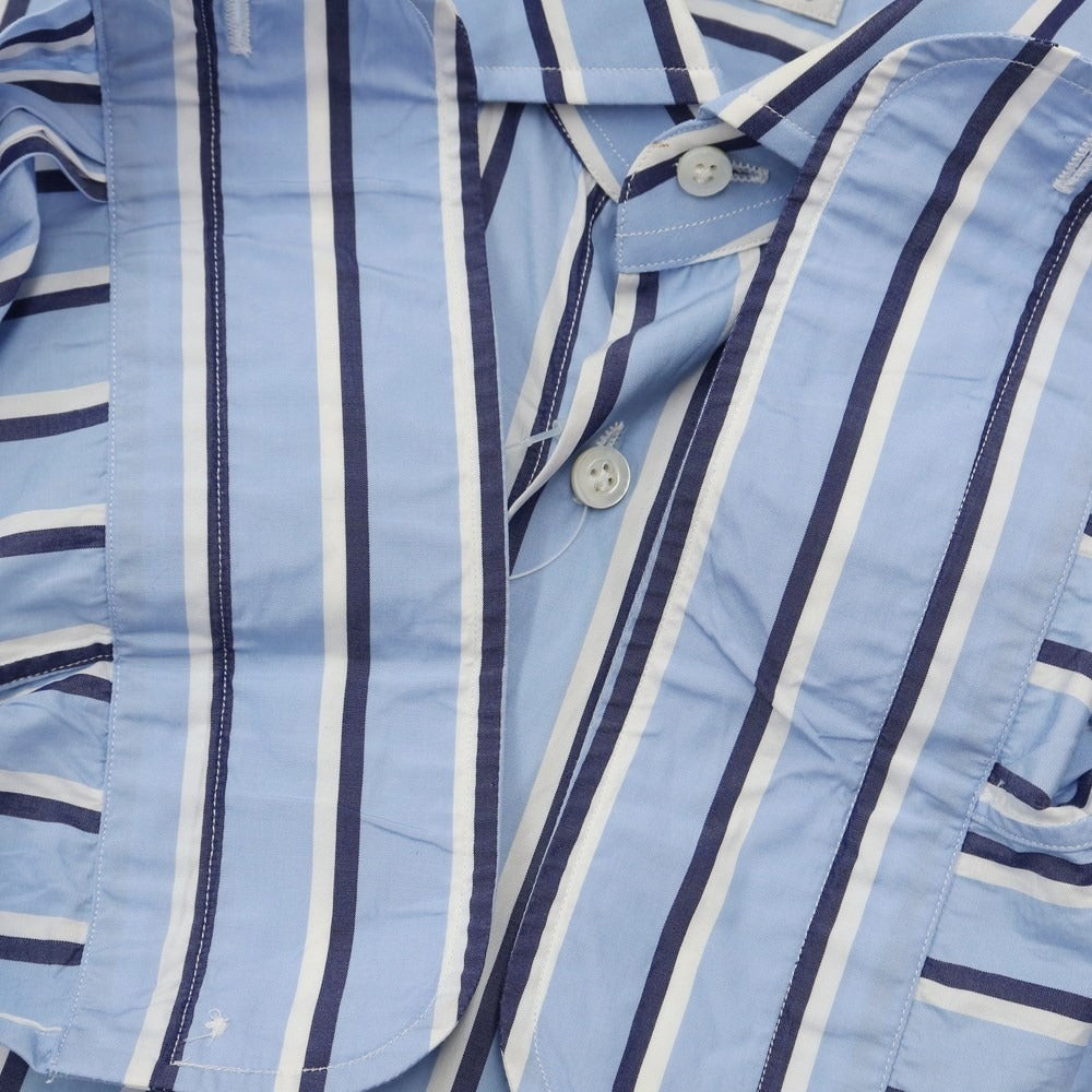 [Used] Bagutta Broad Cotton Striped Shirt Light Blue x White [Size 41] [BLU] [S/S/A/W] [Condition Rank C] [Men&