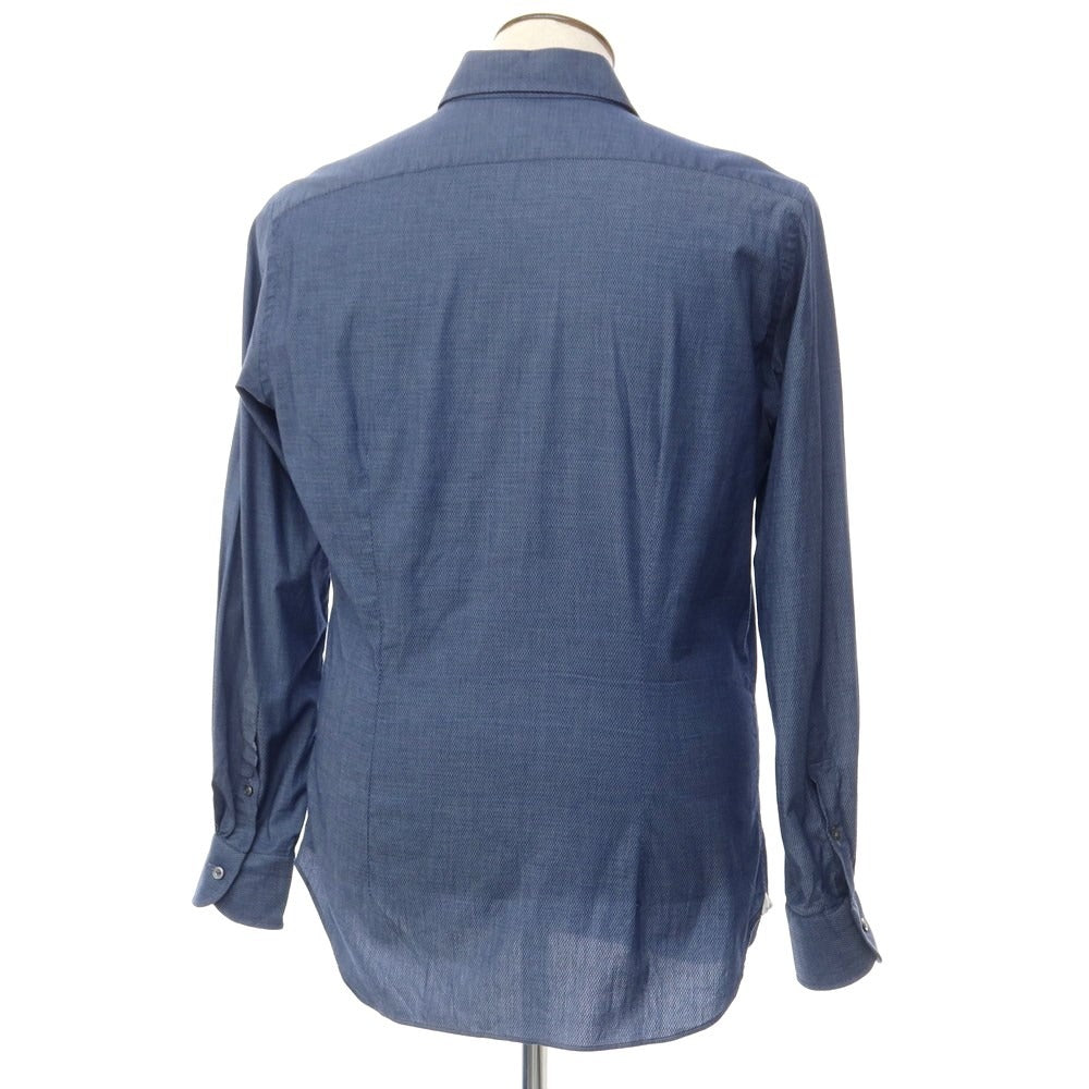 [Used] Bagutta Stretch Cotton Chambray Shirt Navy [Size 41] [NVY] [S/S/A/W] [Condition Rank C] [Men&