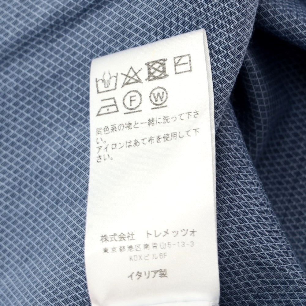 [Used] Bagutta Stretch Cotton Chambray Shirt Navy [Size 41] [NVY] [S/S/A/W] [Condition Rank C] [Men&