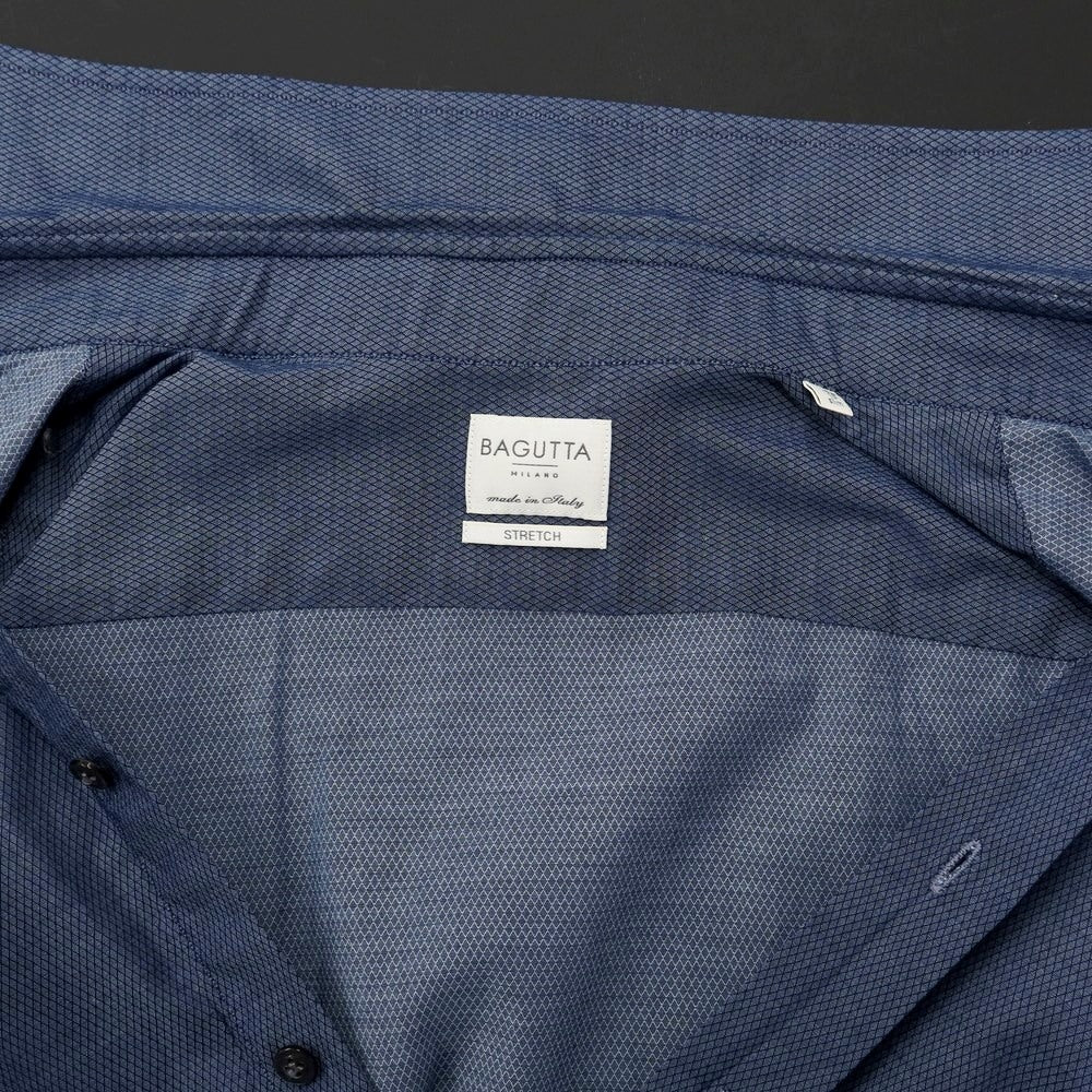 [Used] Bagutta Stretch Cotton Chambray Shirt Navy [Size 41] [NVY] [S/S/A/W] [Condition Rank C] [Men&