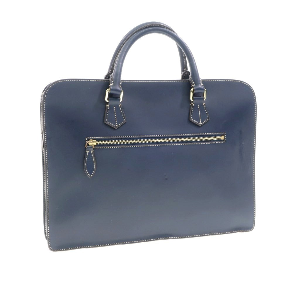 [Used] Boldrini Selleria Leather Briefcase Navy [W37.5xH28.5xD5.5] [NVY] [S/S/A/W] [Condition Rank B] ​​[Men&