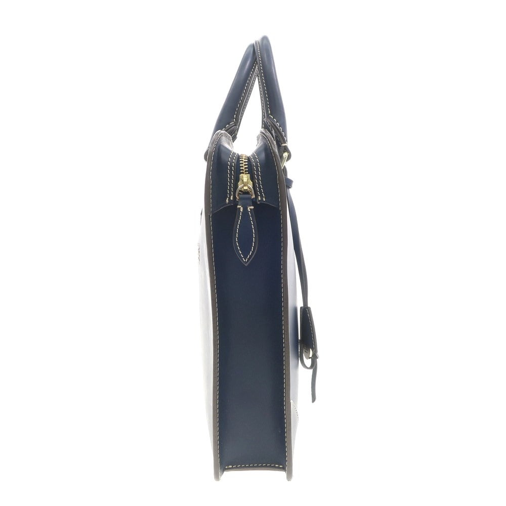 [Used] Boldrini Selleria Leather Briefcase Navy [W37.5xH28.5xD5.5] [NVY] [S/S/A/W] [Condition Rank B] ​​[Men&