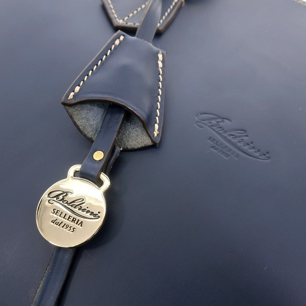 [Used] Boldrini Selleria Leather Briefcase Navy [W37.5xH28.5xD5.5] [NVY] [S/S/A/W] [Condition Rank B] ​​[Men&