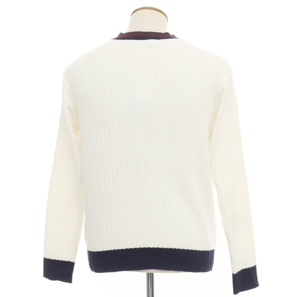 [Used] UNITED ARROWS Cotton Acrylic Cardigan White [Size M] [WHT] [S/S] [Condition Rank B] [Men&