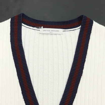 [Used] UNITED ARROWS Cotton Acrylic Cardigan White [Size M] [WHT] [S/S] [Condition Rank B] [Men&