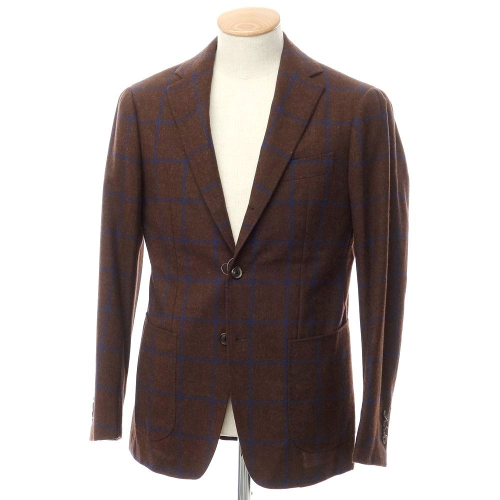 [Used] Ring Jacket, Wool Check Tailored Jacket, Brown x Navy [Size 44] [BRW] [A/W] [Condition Rank B] ​​[Men&